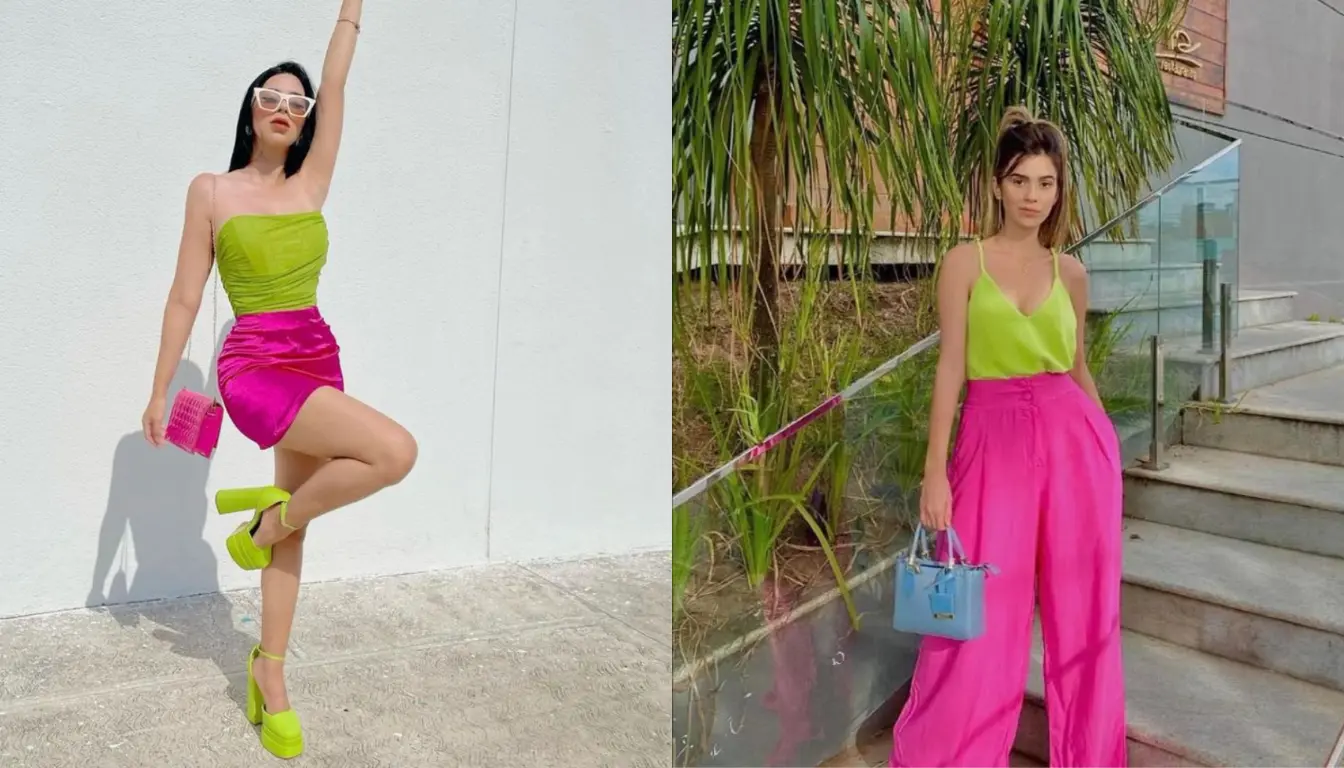 Perpaduan Hijau Stabilo dan Pink Fuschia Perpaduan Hijau Stabilo dan Pink Fuschia
