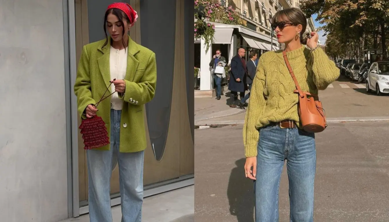 Perpaduan Matcha dan Denim Perpaduan Matcha dan Denim