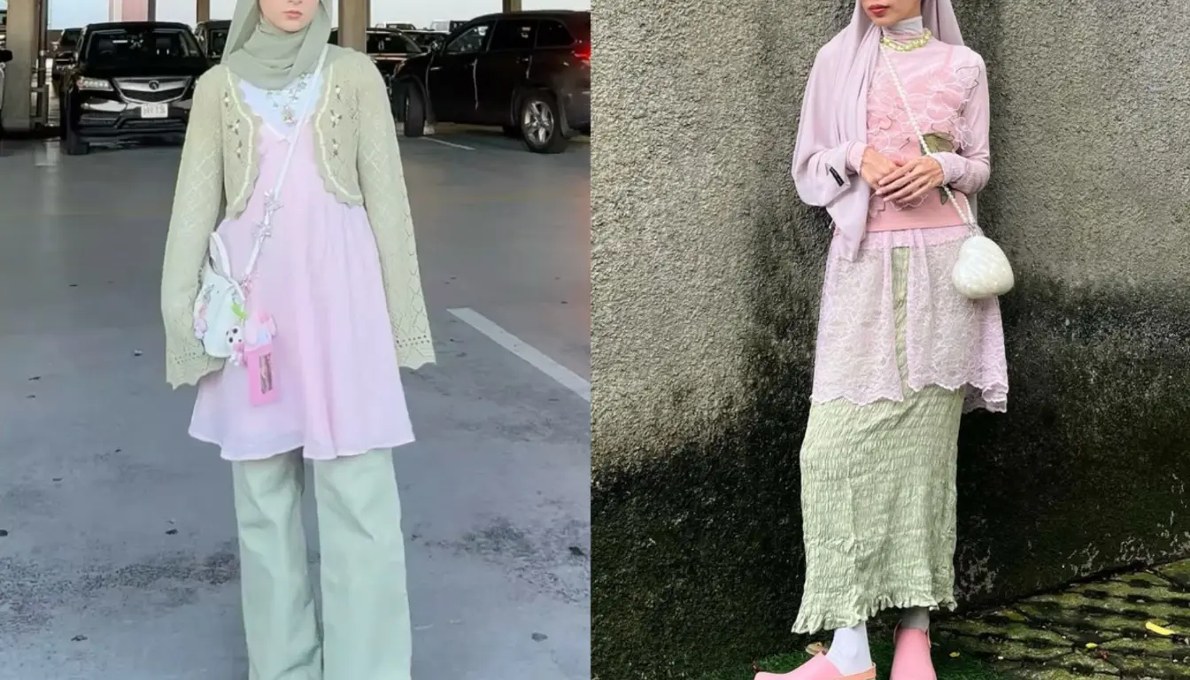 Perpaduan Soft Pink dan Mint Perpaduan Soft Pink dan Mint
