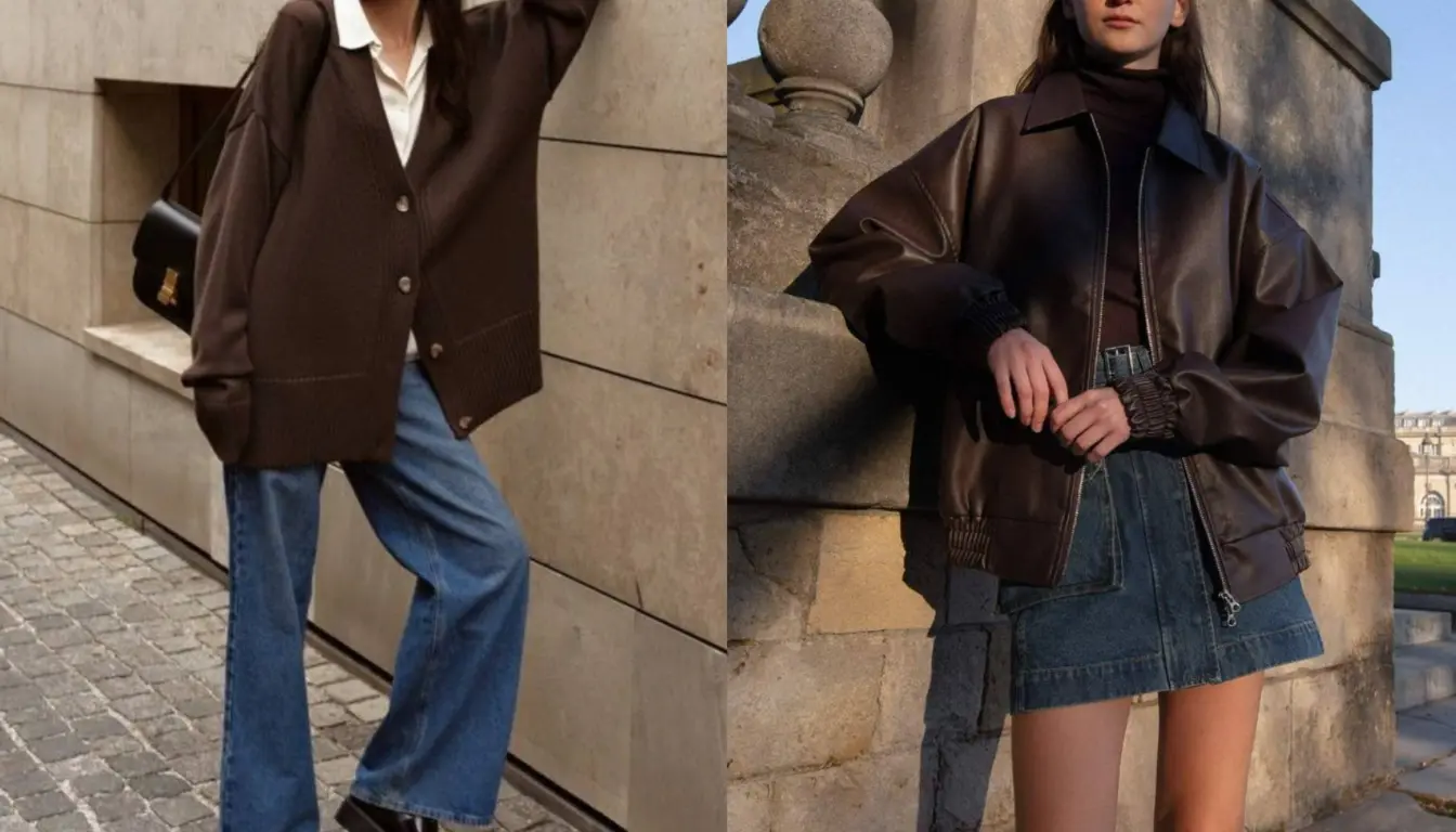 Perpaduan Warna Walnut dan Denim Perpaduan Walnut dan Denim