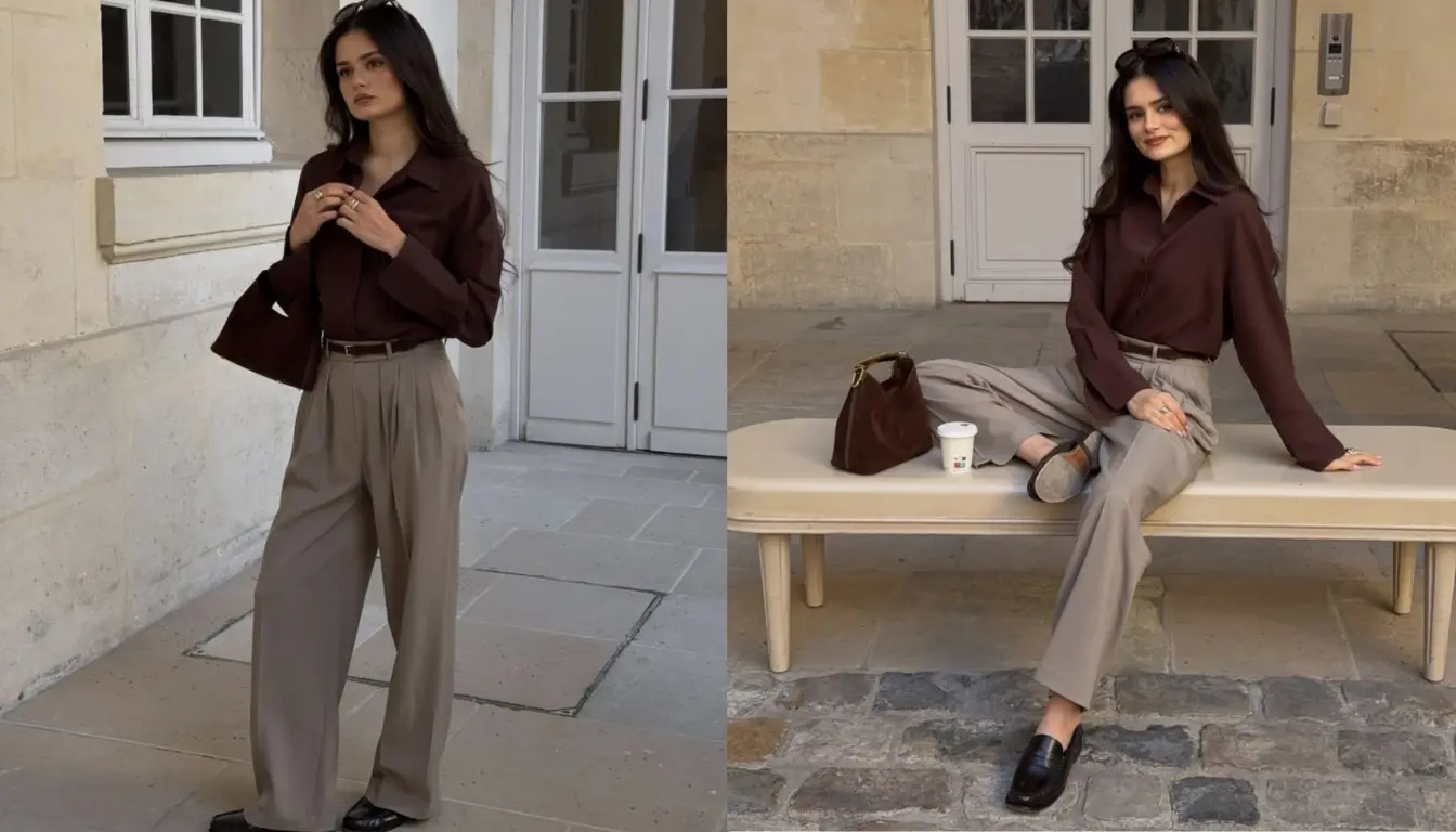 Perpaduan Warna Walnut dan Khaki Perpaduan Walnut dan Khaki