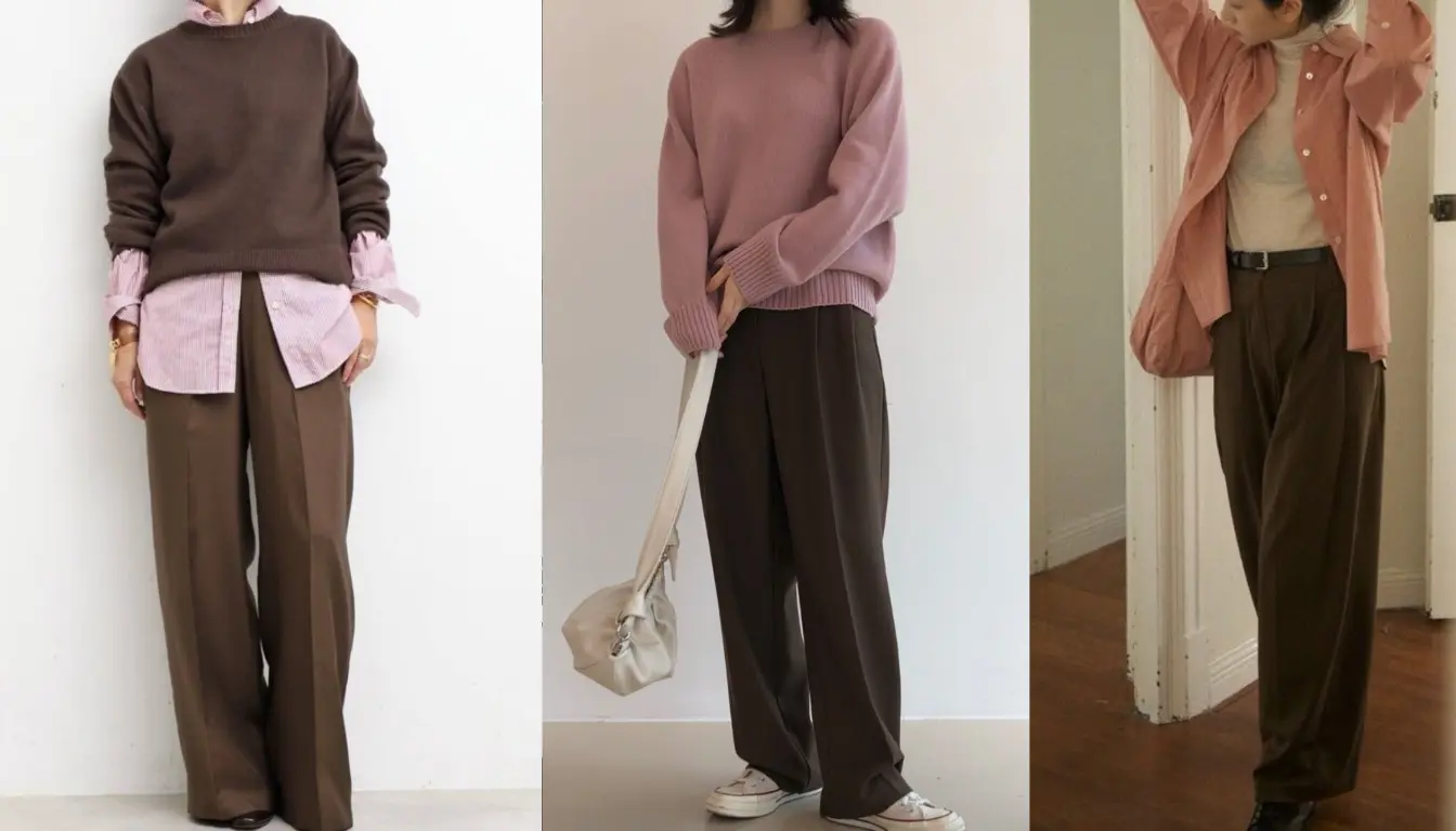 Perpaduan Warna Walnut dan Soft Pink Perpaduan Walnut dan Soft Pink