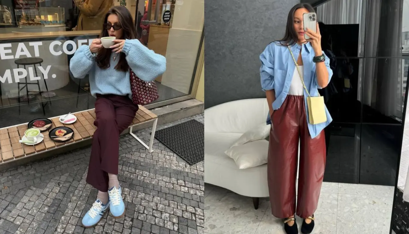 Perpaduan Wine dan Biru Perpaduan Wine dan Biru