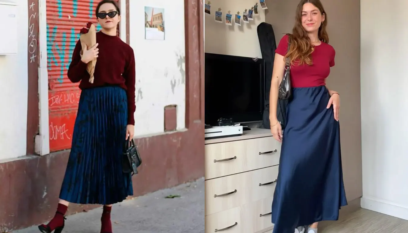 Perpaduan Wine dan Navy Perpaduan Wine dan Navy