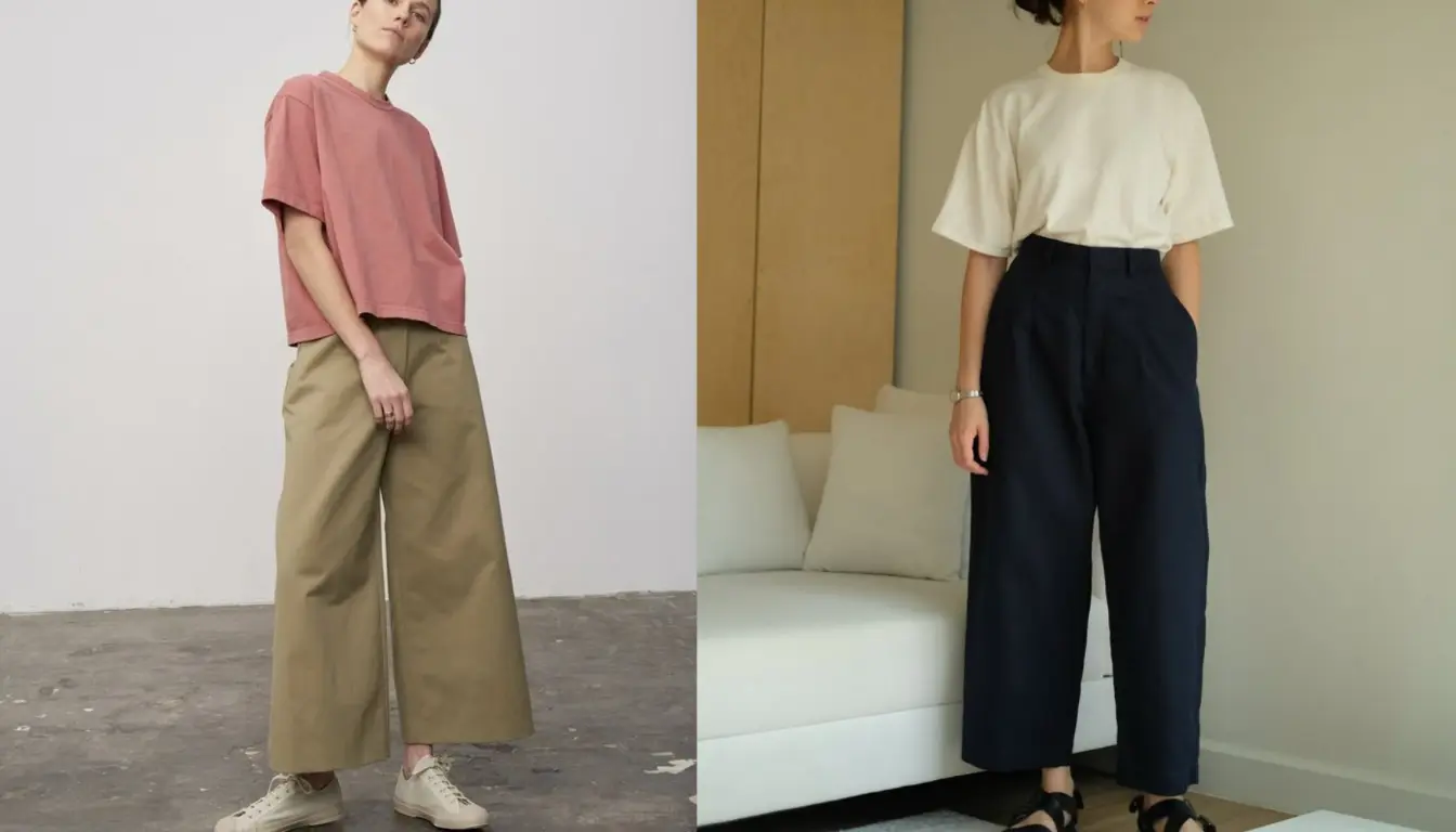 Kaos Boxy dan Celana Baggy Pants