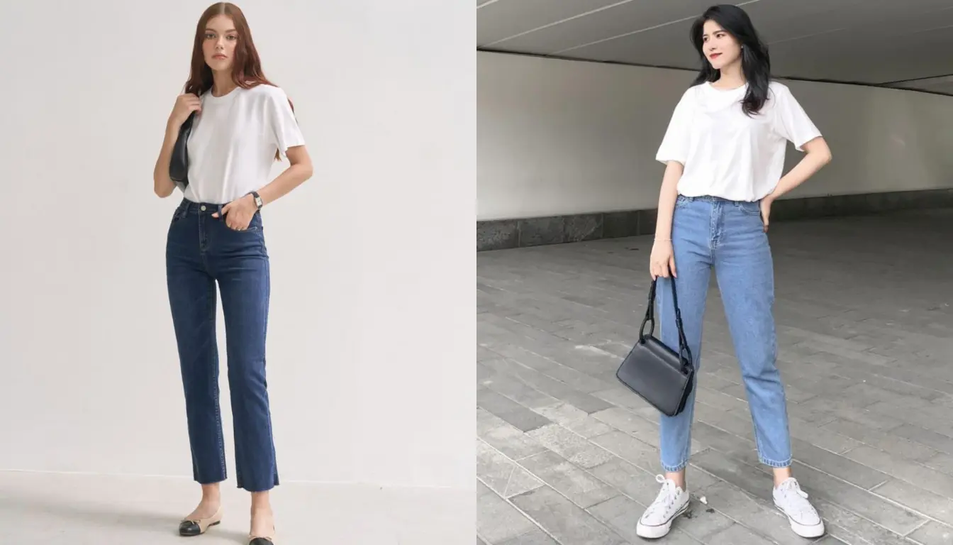 Kaos Putih dan Celana Jeans
