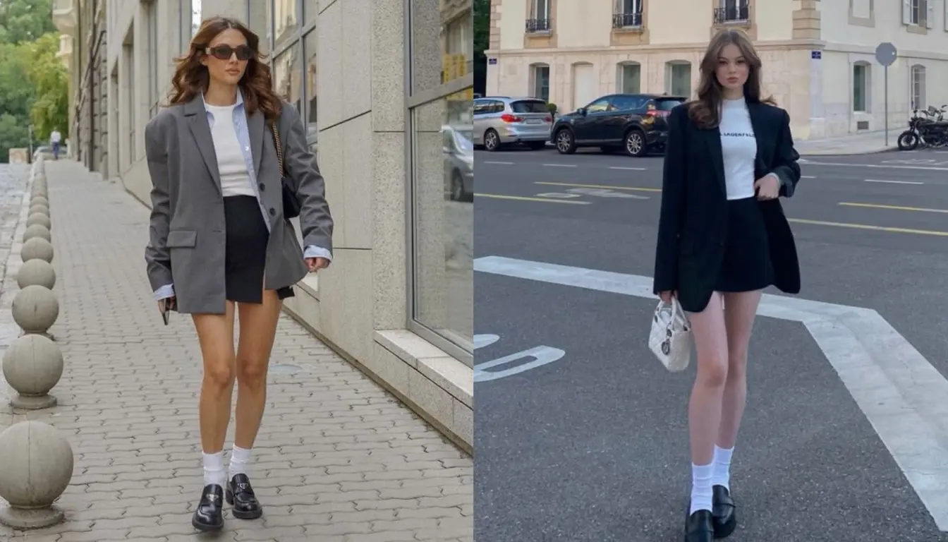 Blazer dan Mini Skirt Blazer dan Mini Skirt