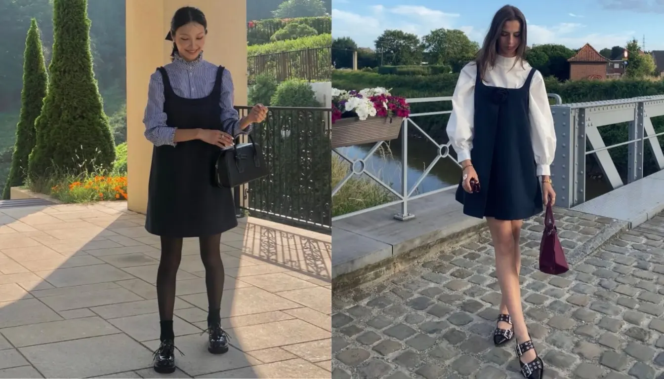 Mini dress A Line dan Inner Blouse Mini dress A Line dan Inner Blouse