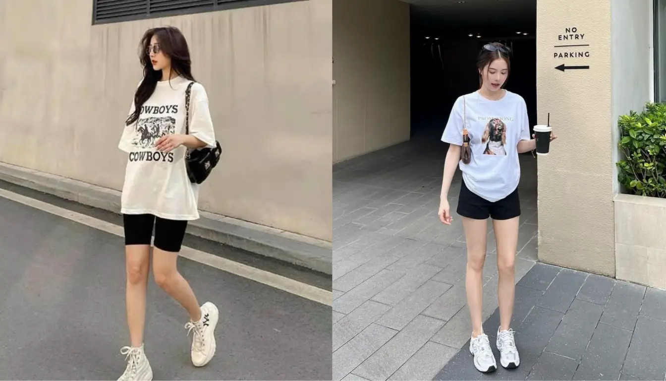 Perpaduan Kaos Grafis dan Short Pants