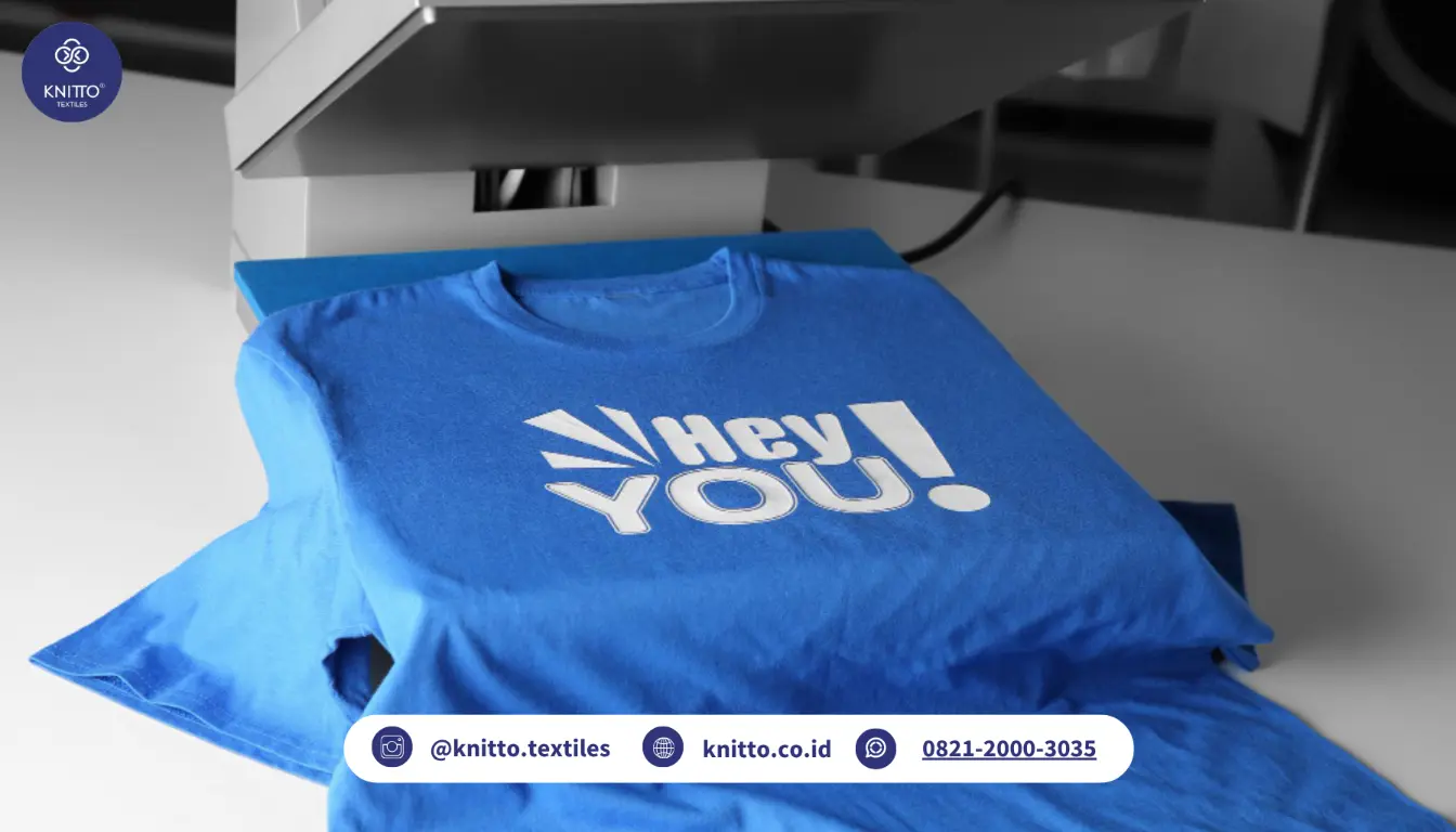 Apakah Cotton Combed Knitto Bisa di Sablon Cabut Warna? Ini Definisi Sablon Cabut Warna