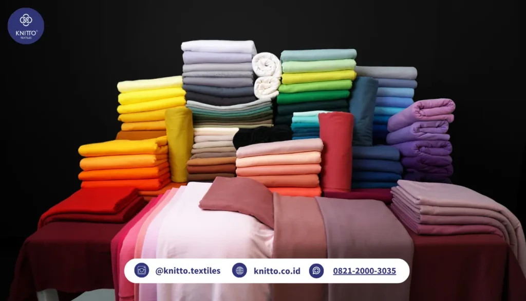 Toko Kain Yogyakarta Knitto Textiles Punya Varian Combed Hingga 110+ Warna