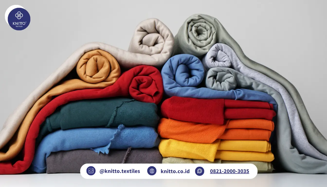 Ilustrasi Bahan Fleece dan Bahan Baby Terry Knitto Ilustrasi Bahan Fleece dan Bahan Baby Terry Knitto