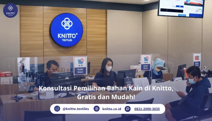 Kosultasi Pemilihina Bahan Kain di Store Knitto