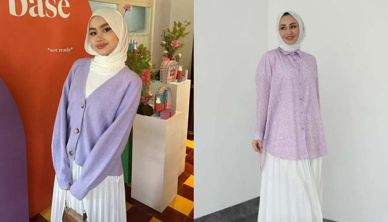 Baju Lavender Cocok dengan Jilbab Warna Apa Warna Putih! Baju Lavender Cocok dengan Jilbab Warna Apa Warna Putih!