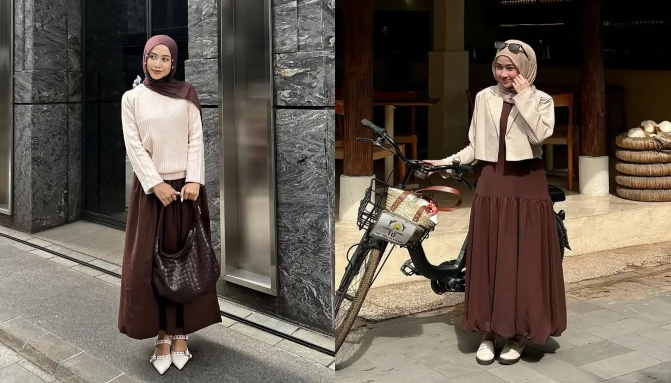 Coklat Mahogany dan Beige Coklat Mahogany dan Beige