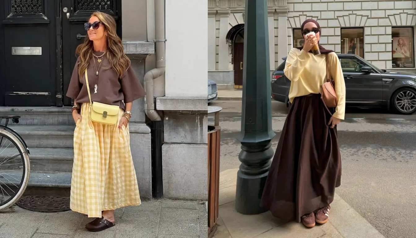 Coklat Mahogany dan Butter Yelllow Coklat Mahogany dan Butter Yelllow