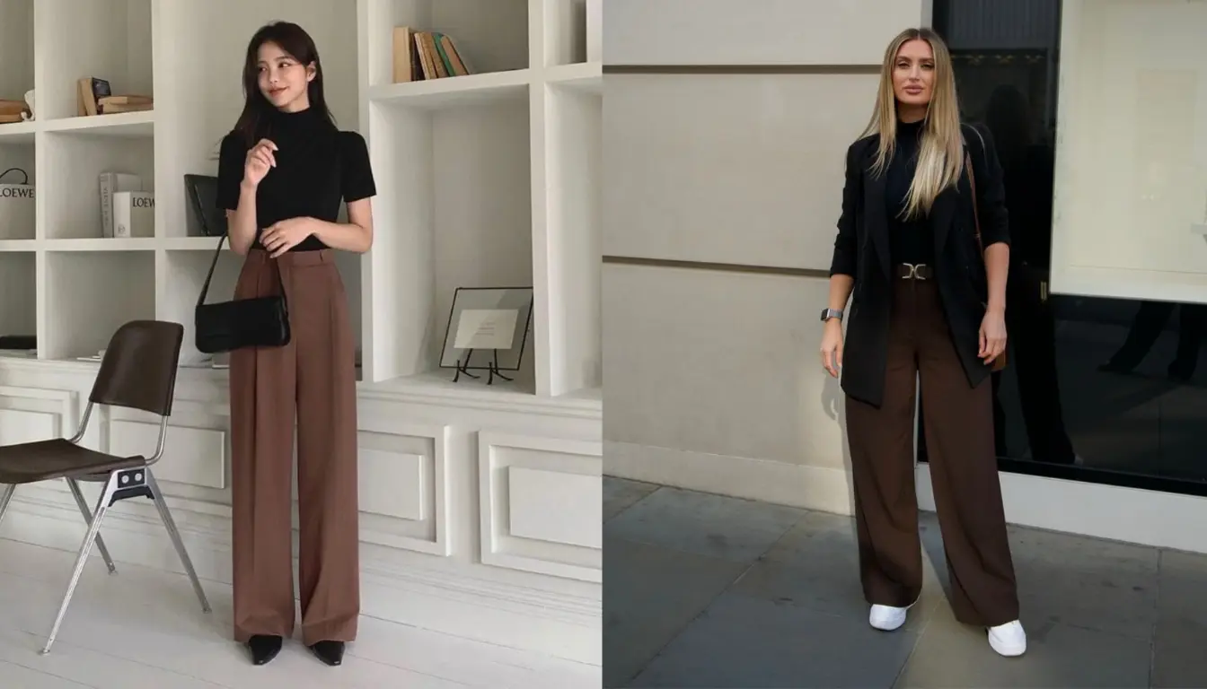 Coklat Mahogany dan Hitam Coklat Mahogany dan Hitam