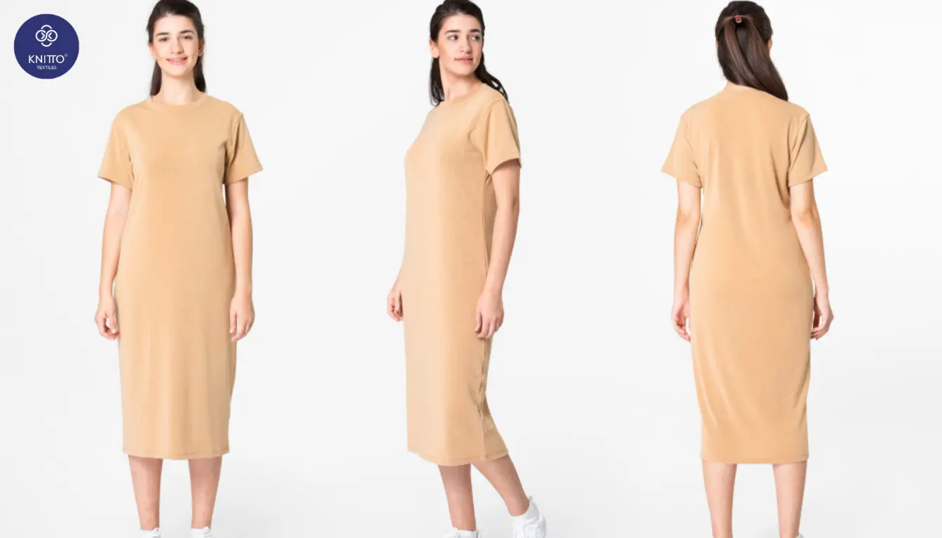 dress cotton combed 24s (t shirt dress)