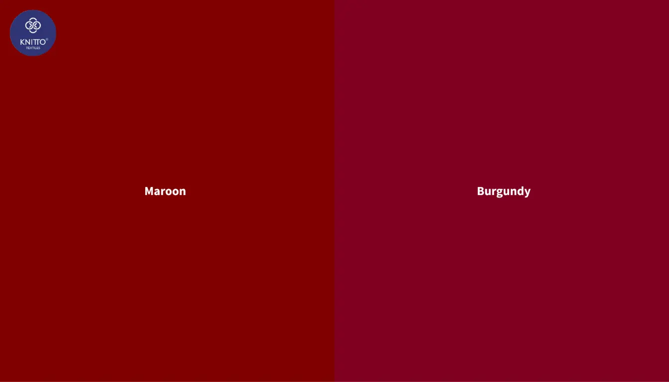 perbedaan maroon dan burgundy