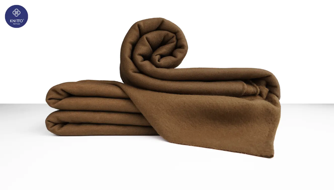 Cotton Combed Fleece Warna Toffee