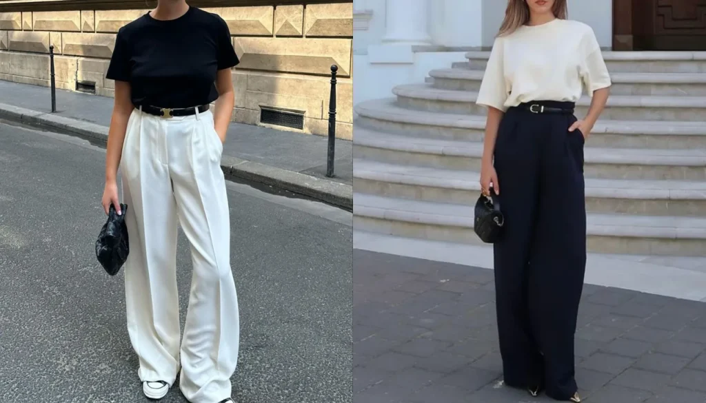Outfit Kaos dengan Celana Wide Leg