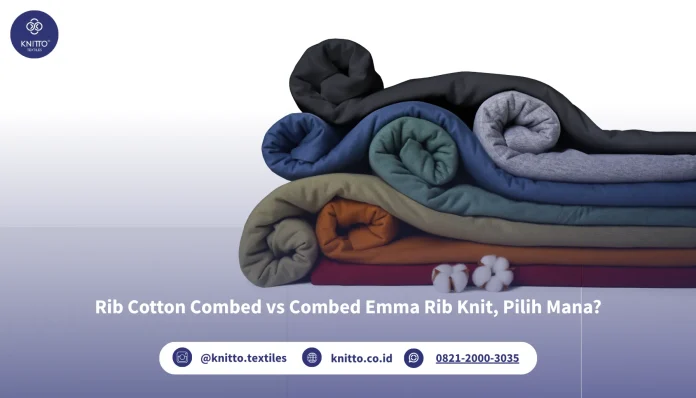 Rib Cotton Combed vs Combed Emma Rib Knit